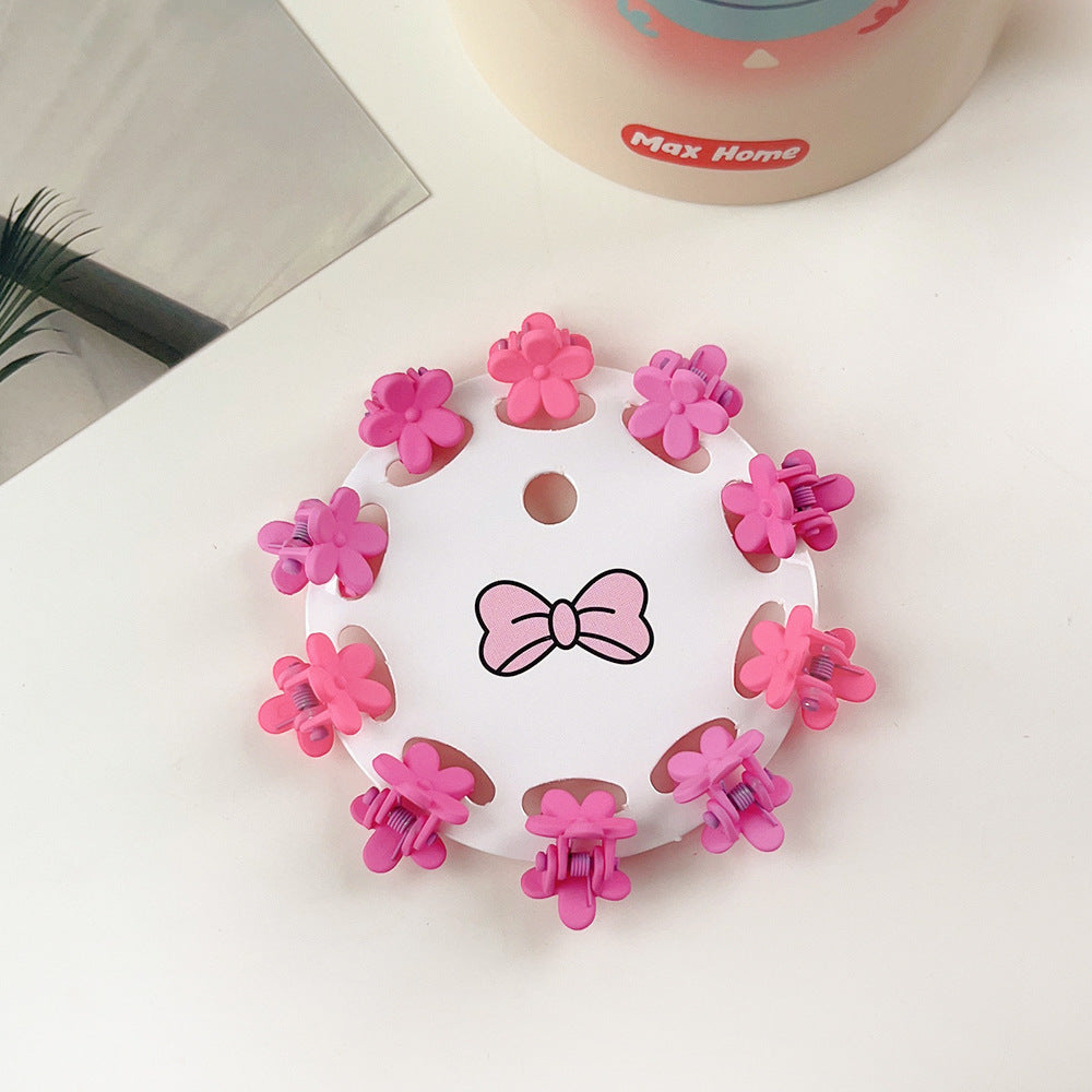 New Children's Barrettes 10 PCs Colorful Cartoon Baby Small Jaw Clip Bangs Broken Hair Princess Hairstyle Mini Hairpin