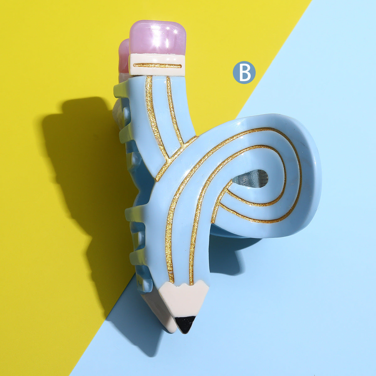 Pencil Twisted Versatile Personality Shark Clip Barrettes