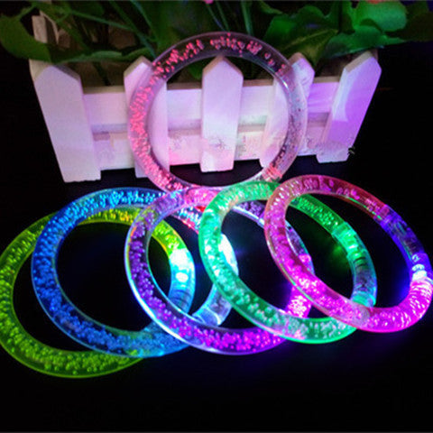 Acrylic Flash Bracelet Hair Ring Fluorescent Stick Party Cheering Props Children's Toy Stall Night Market Hot Sale