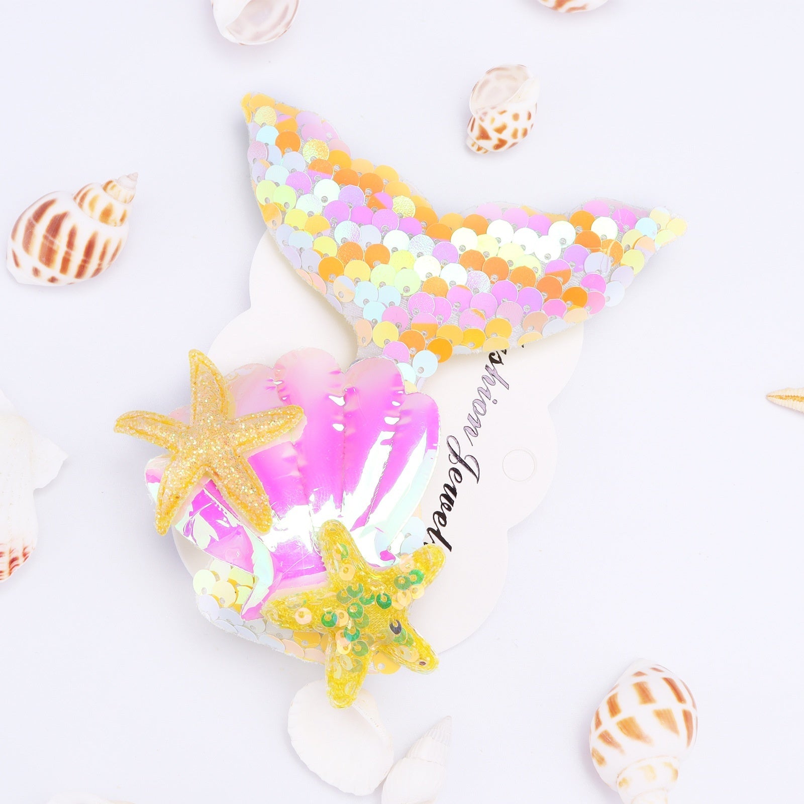 Cartoon Mermaid Tail Barrettes Little Girl Hair Clip Side