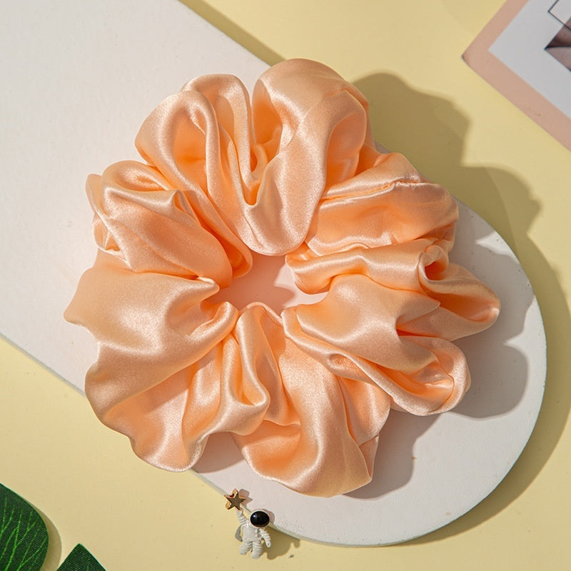 19 M Silk Large Intestine Hair Ring High-grade Headdress Flower 5cm