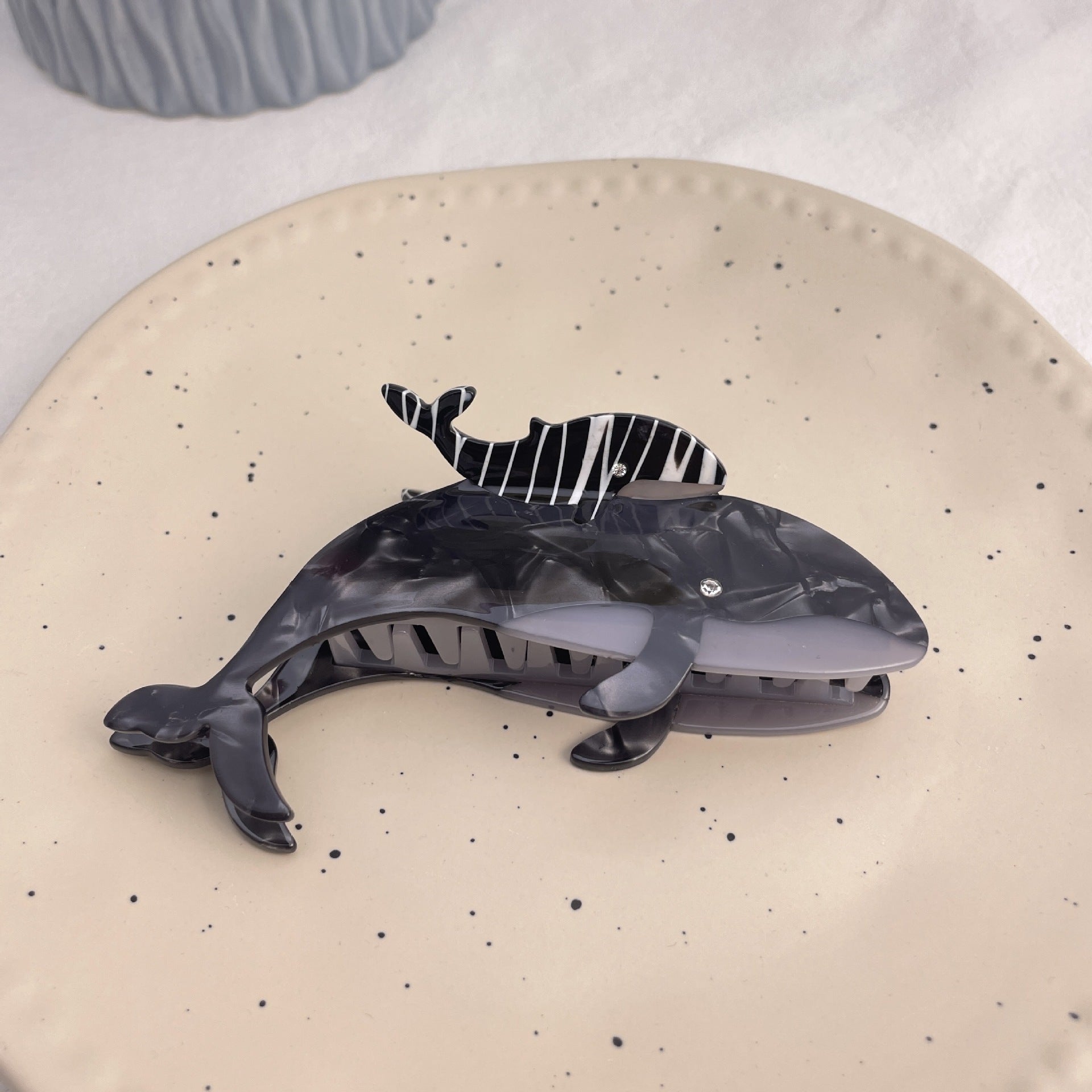 Marine Series Acetic Acid Grip Special-interest Design Animal Whale Shark Cross-border Wholesale Hair Accessories Ponytail Clip