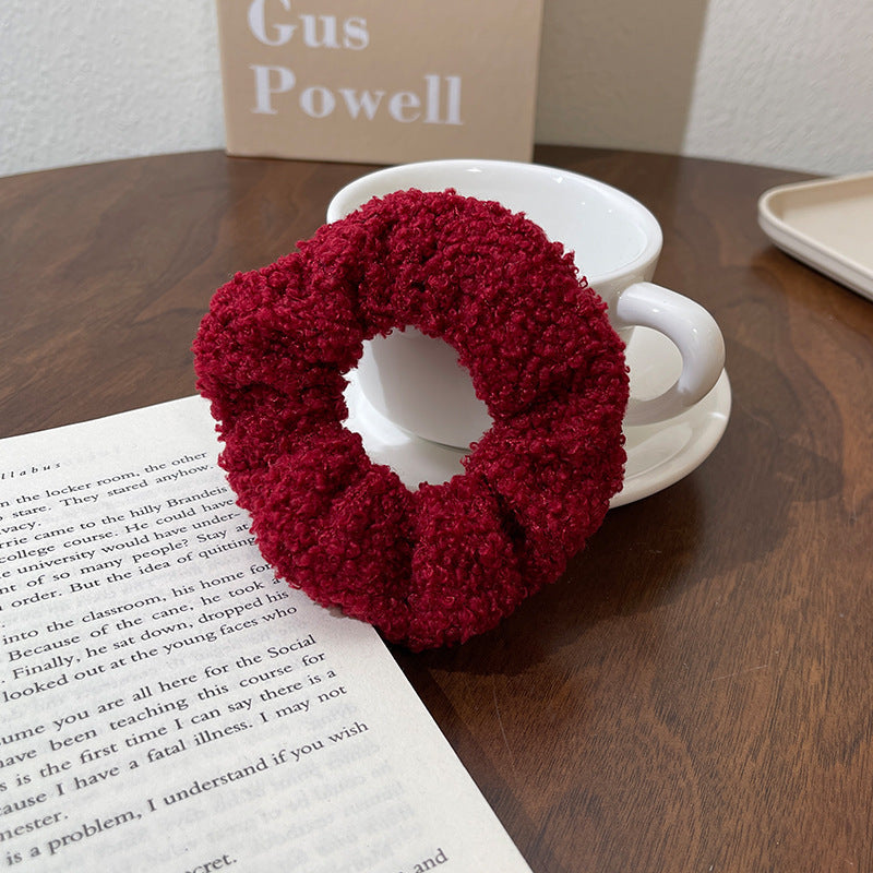 Cute Plush Intestine Hair Ring  Scrunchies  Girls' Hair Accessories