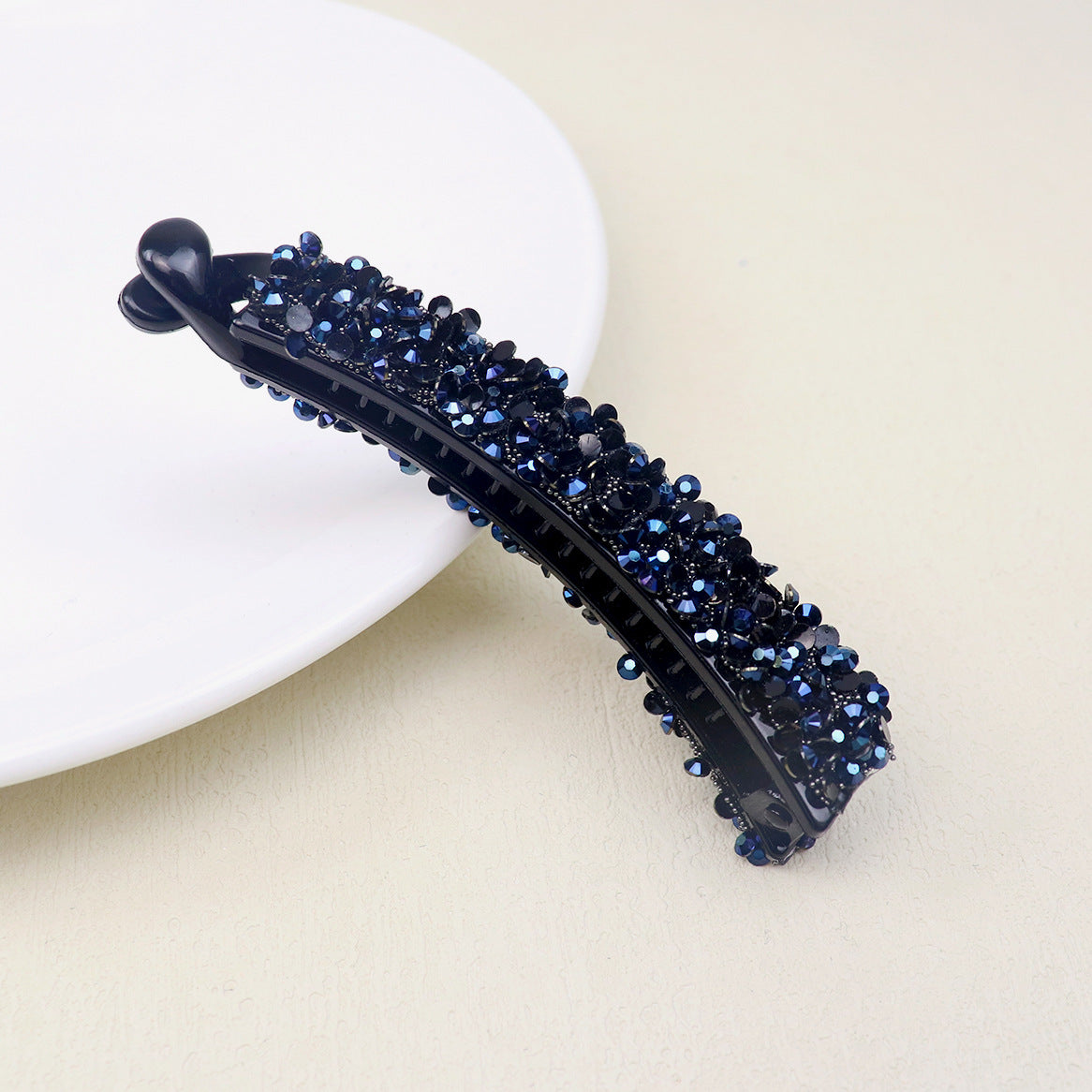 Diamond In The Debris 10cm Banana Clip Pearl Hair Bun