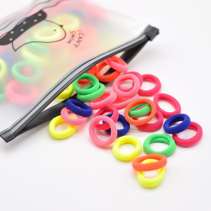 Pure Color Simple Children's Towel Hair Ring