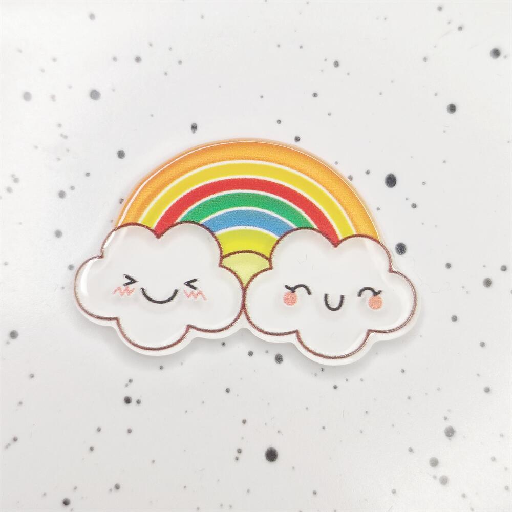 Colorful Cute Fruit Rainbow Patch Hair Clip