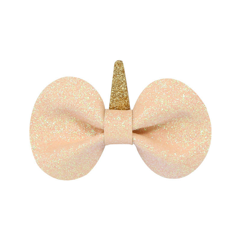 Children's Glitter Bow Star Decorative Hair Clip