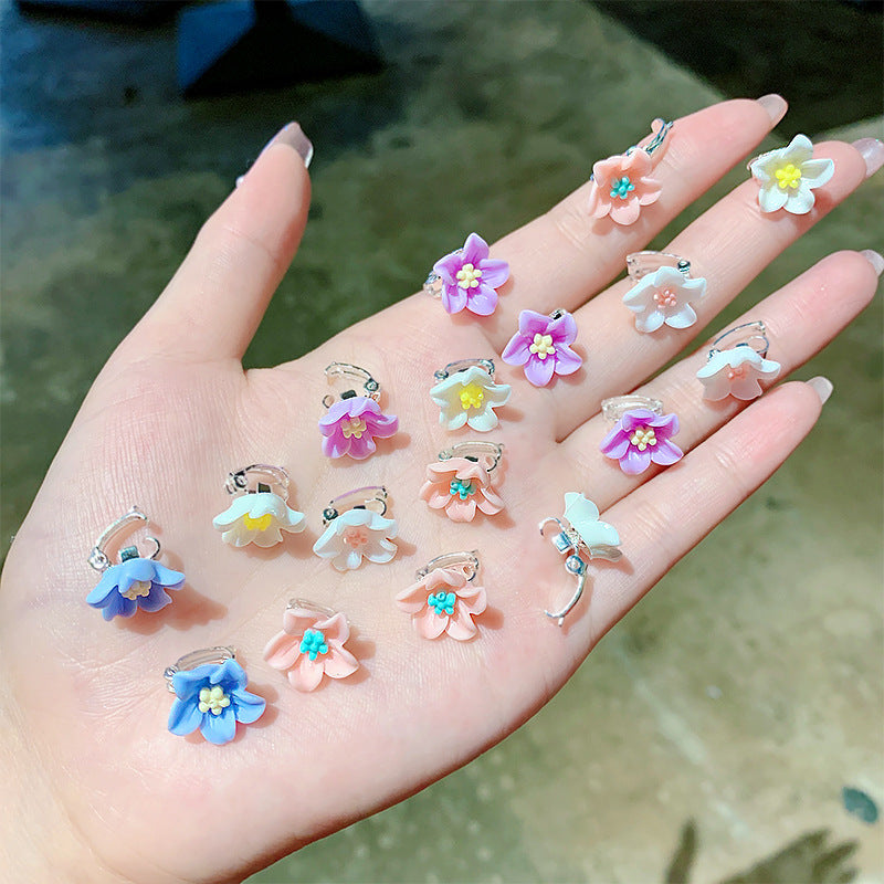 Young Girls Cute Hair Clip Princess Super Fairy Bean Buckle