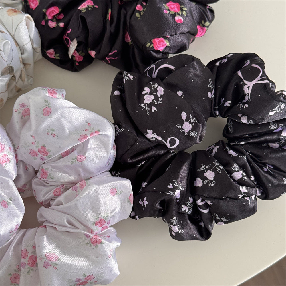 Floral Pillow Hair Ring High Elasticity