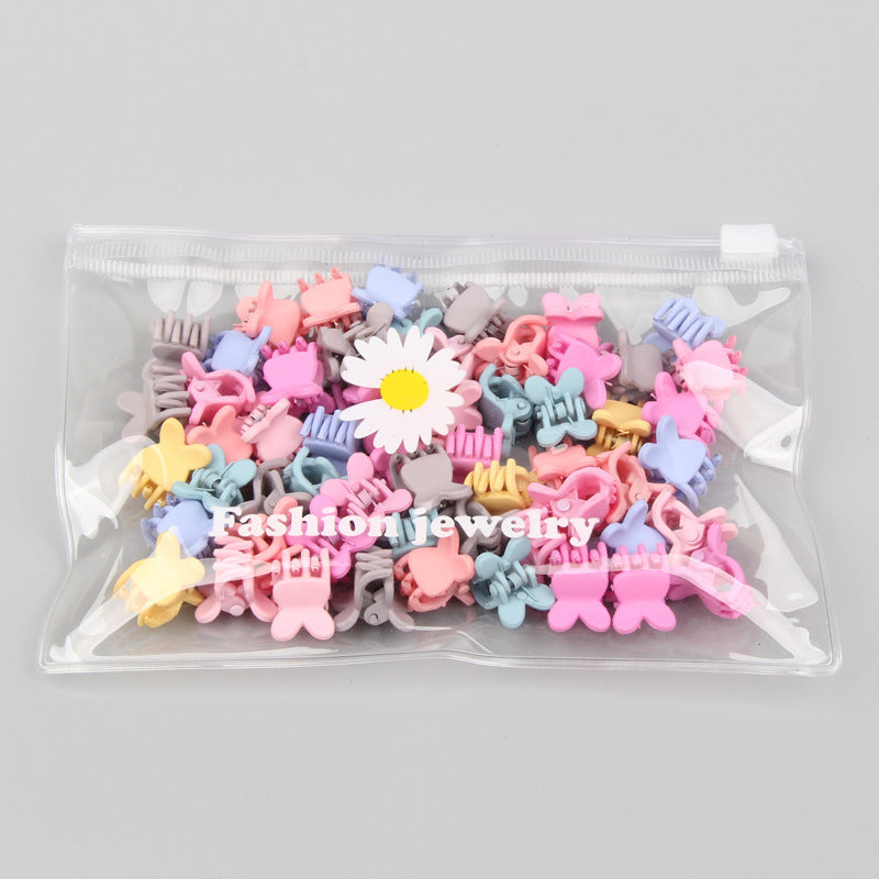 Children's Cartoon Small Hair Clip Mini Cute Frosted Clip Colorful Hairpin Does Not Hurt Hair Clip Small Jaw Clip