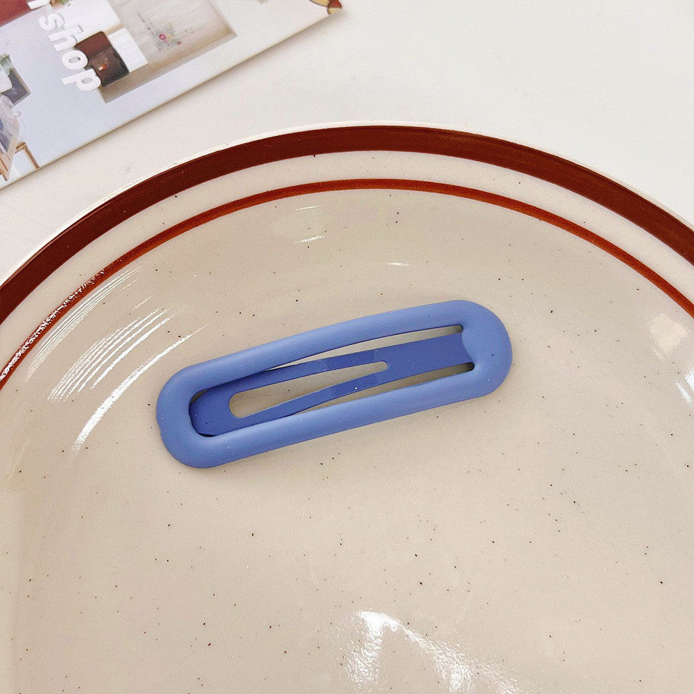 Women's Fashion Simple Square Solid Color Hair Clip