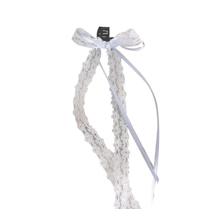 Lace Ribbon Hair Tie Bow Barrettes