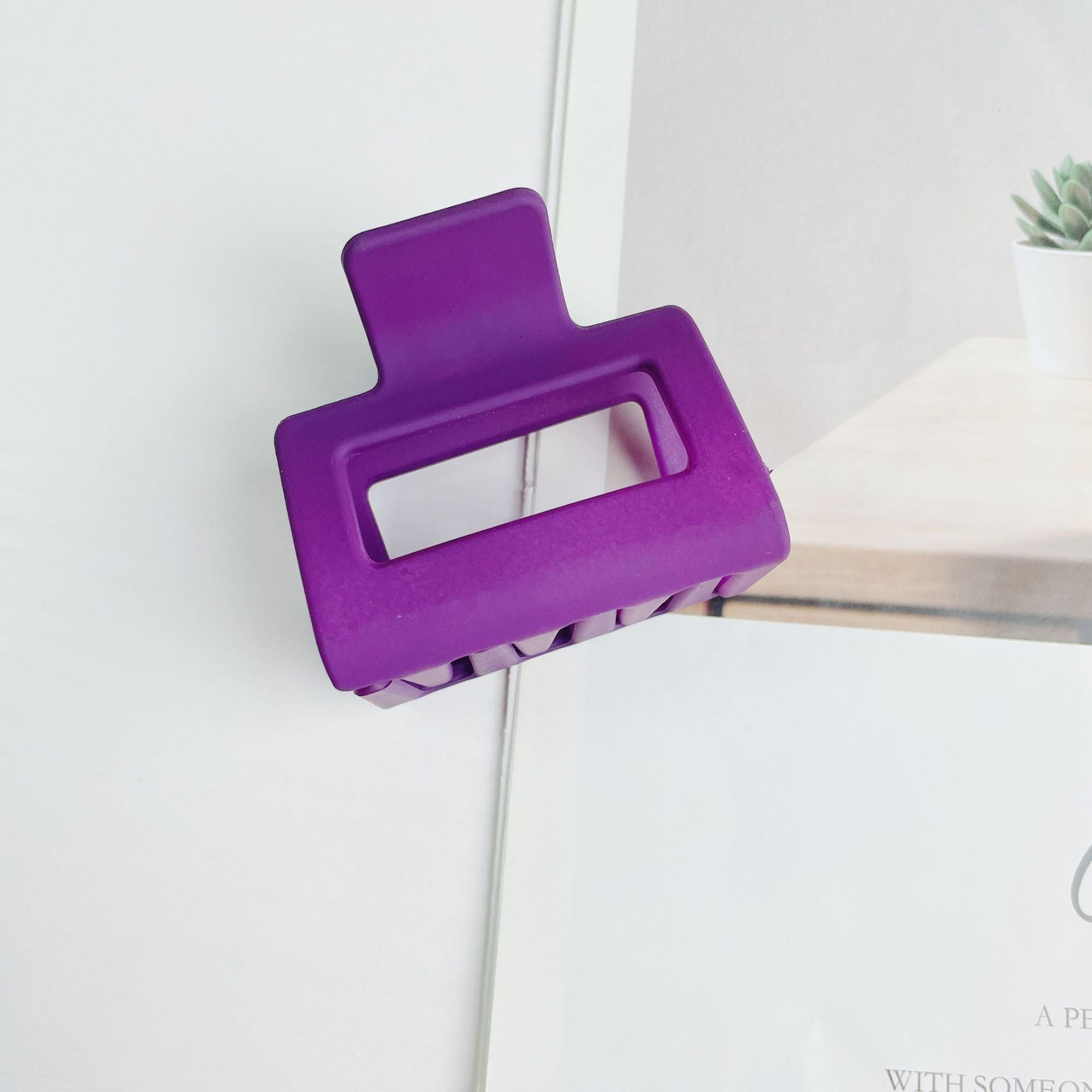 Hair Accessories Girl Hair Clip Frosted Style 5cm Square