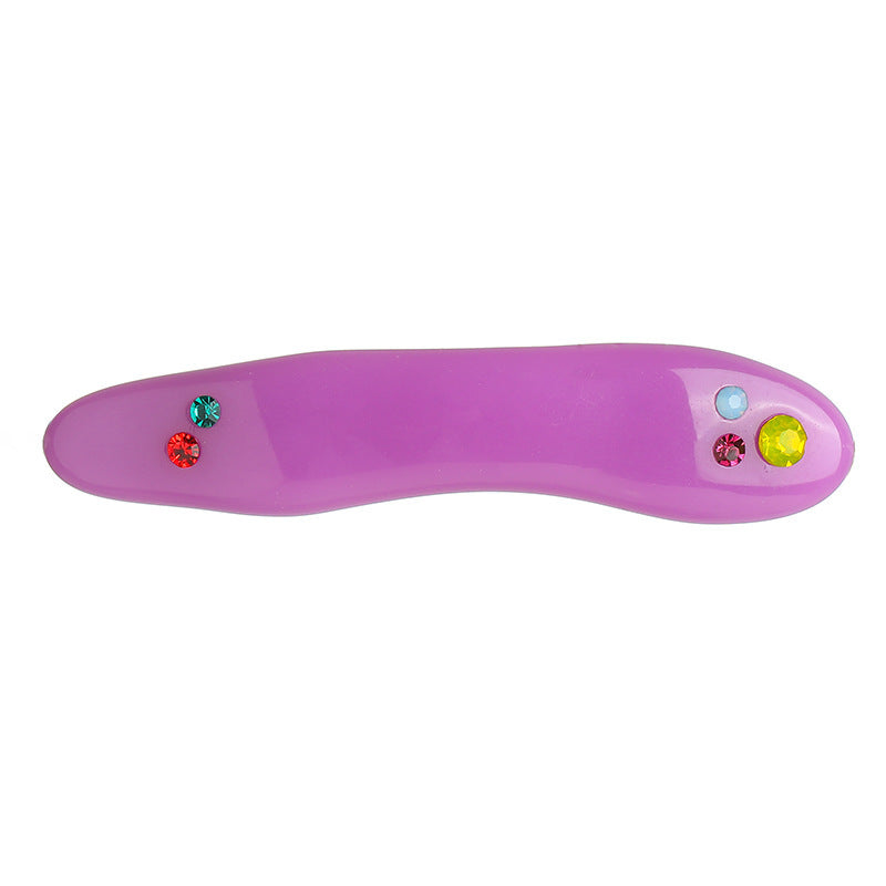 Women's Candy Color Resin Diamond Drop Oil Barrettes