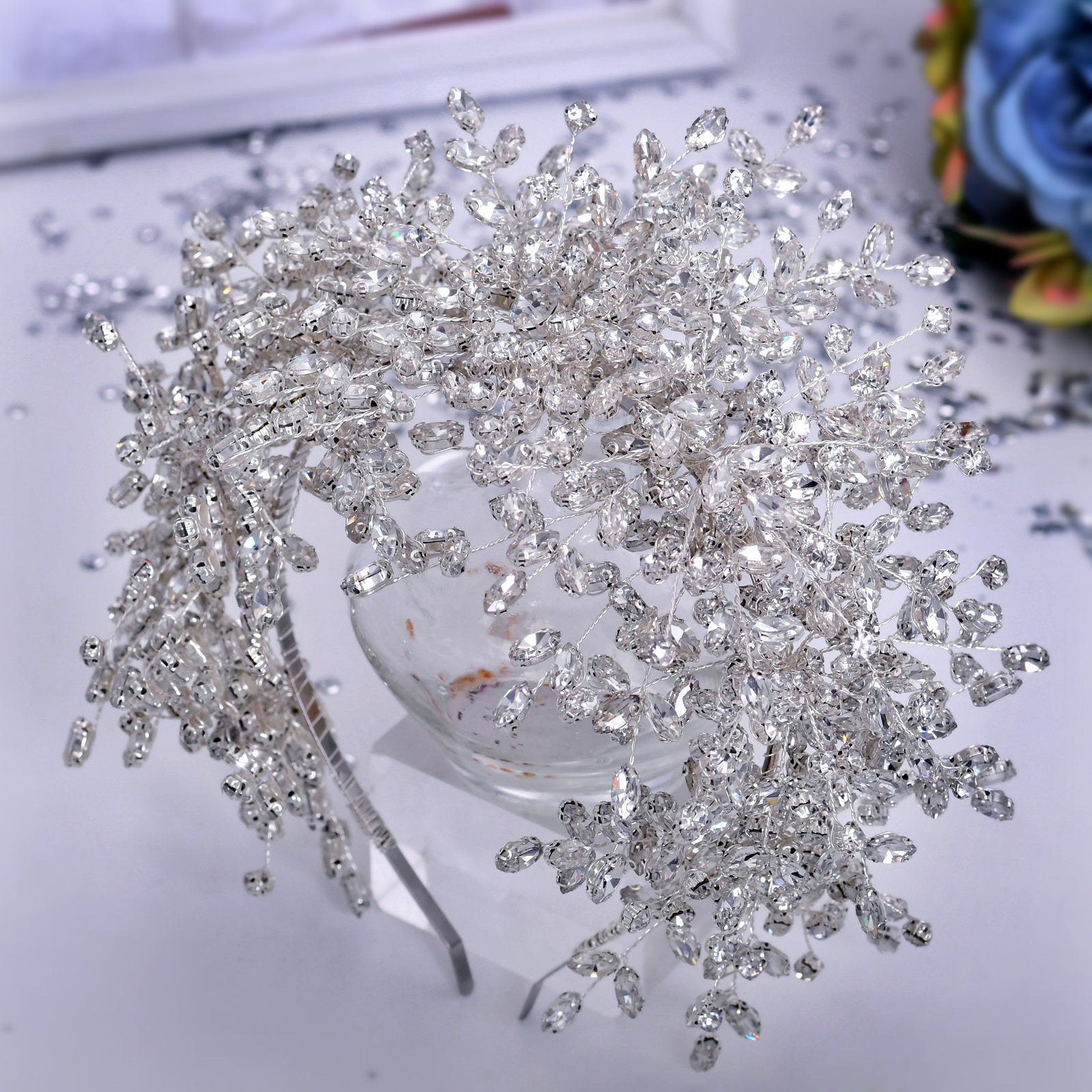 Best Nice New Heavy Handmade Rhinestone Ice And Snow Queen Wedding Crown