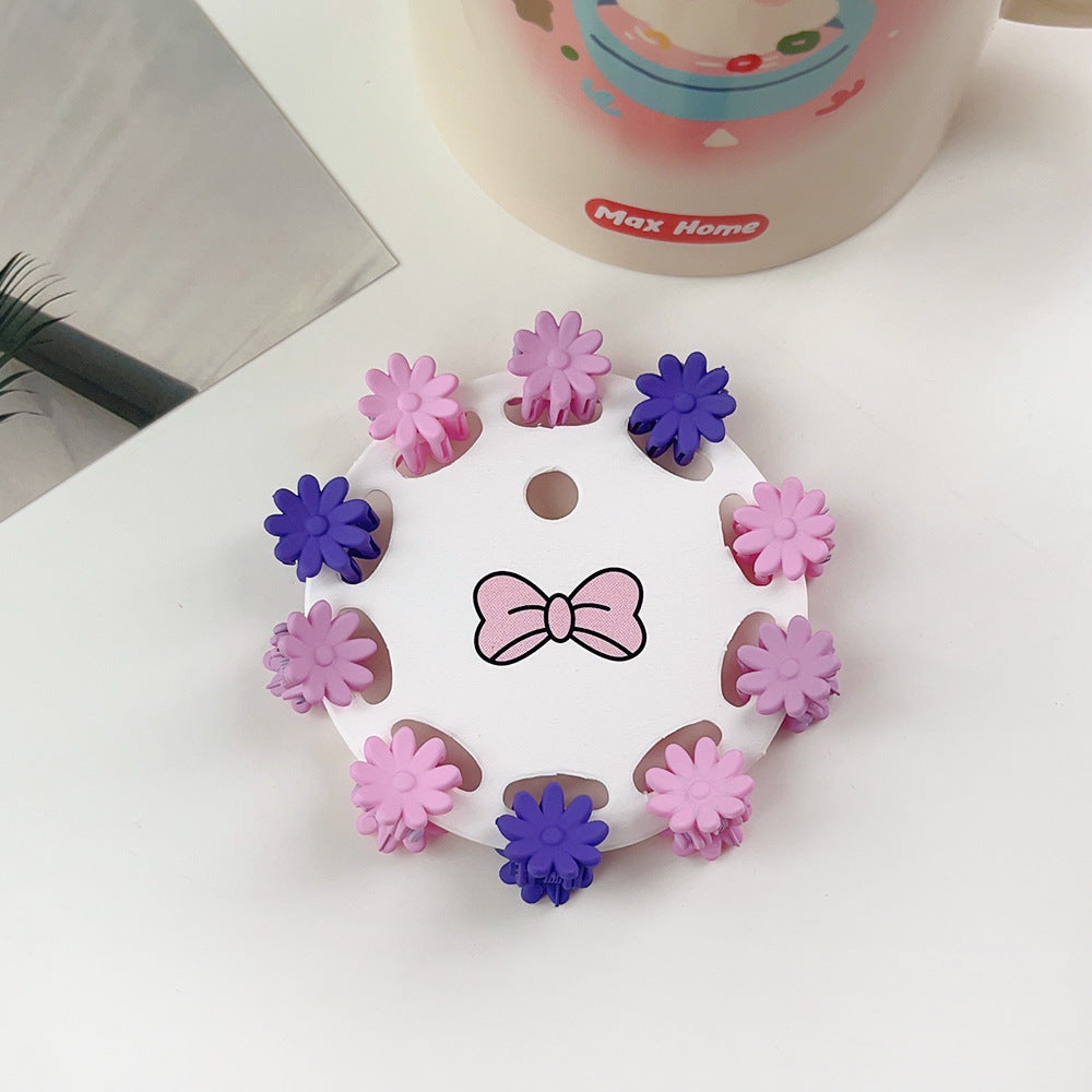 New Children's Barrettes 10 PCs Colorful Cartoon Baby Small Jaw Clip Bangs Broken Hair Princess Hairstyle Mini Hairpin