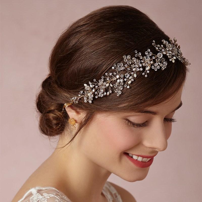 Best Pure Handmade Gold And Silver Crystal Bridal Hair Accessories