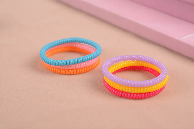 Phone Line Hair Ring High Toughness Ultra-fine Spiral