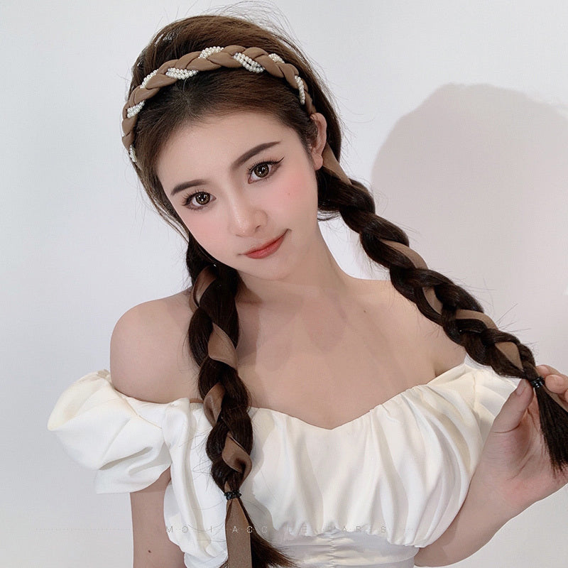 Popular Best Nice Hair Hoop Female Headdress Fried Dough Twist Braid Braided Hair Clip