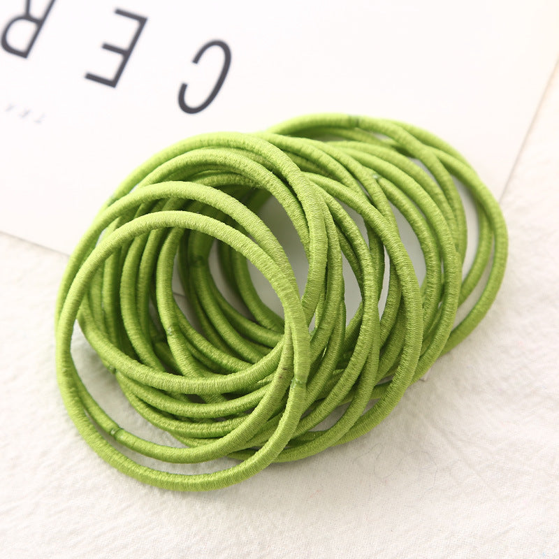 Fine Leather Band Hair Ring Jewelry