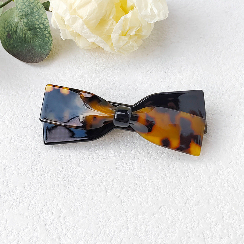 European And American Tortoiseshell Colored Hair Clip Acetate