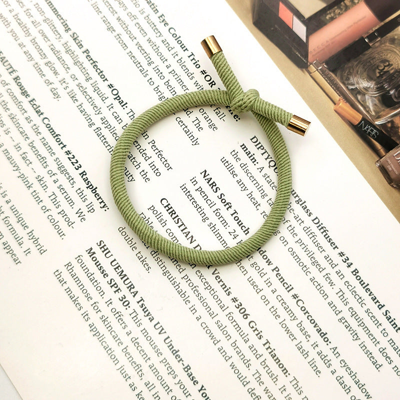 Spiral Pattern Hair Rope Bold Knotted Hair Ring Simple
