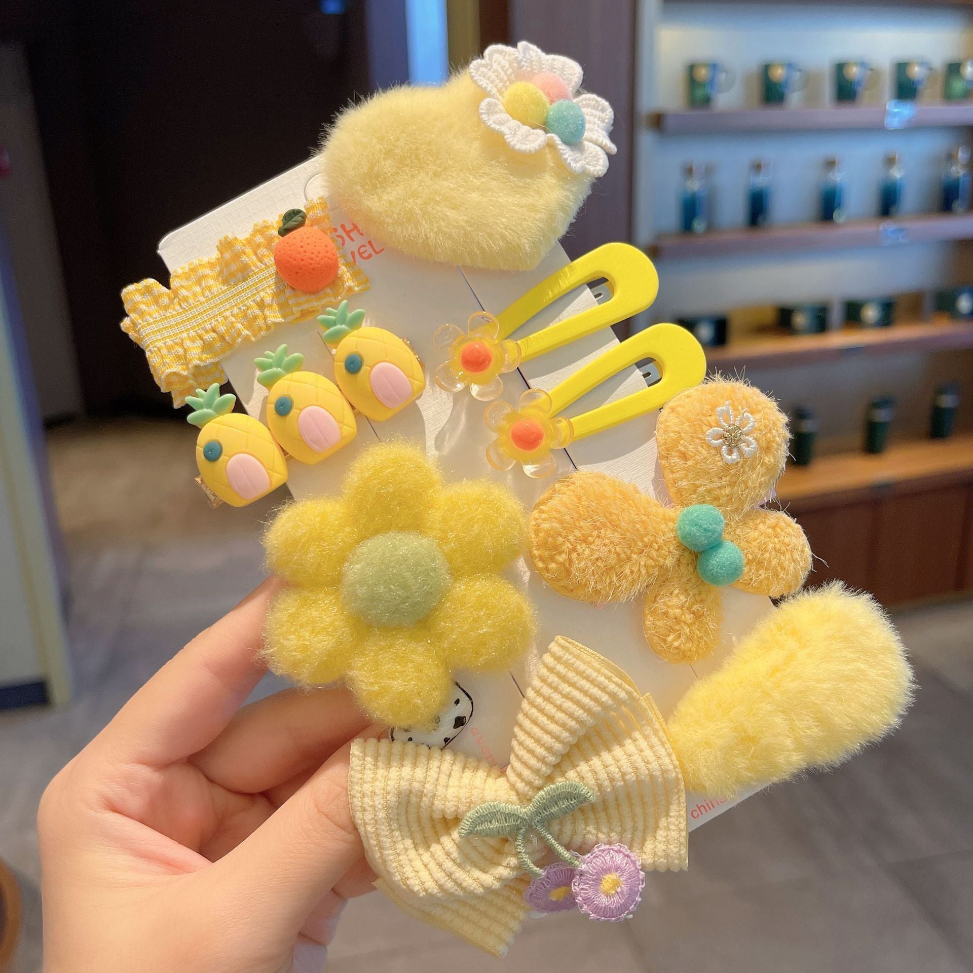 New Plush Cute Sweet Children Barrettes
