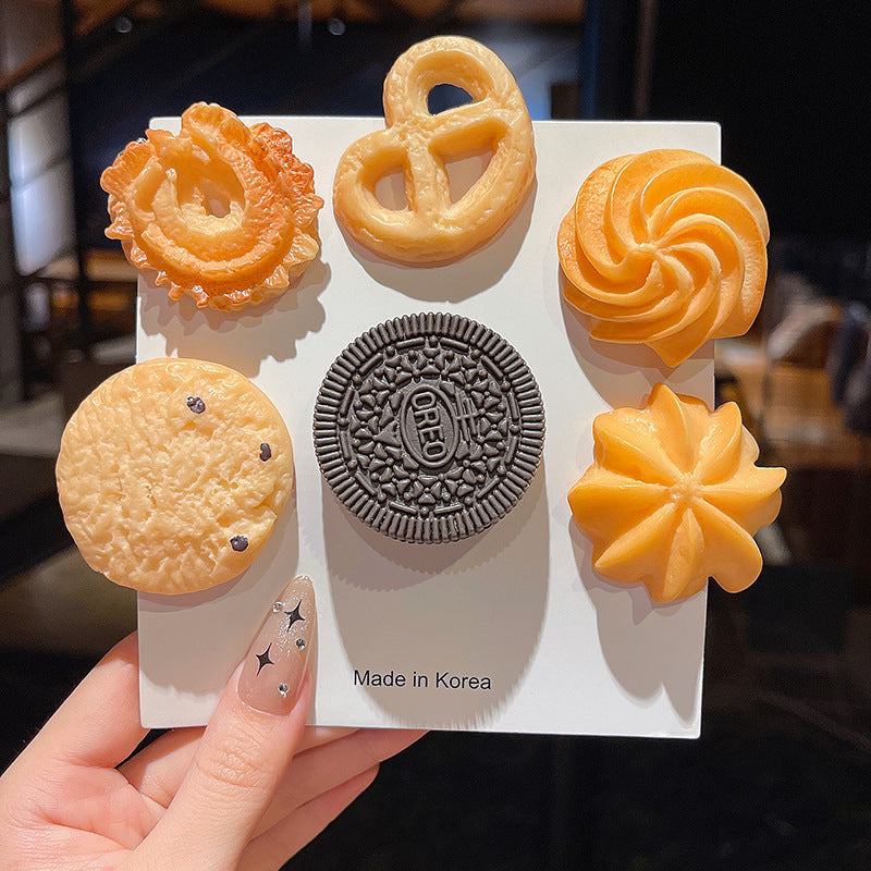 New Creative Cookies Barrettes Personality Girl's Hair Hoop
