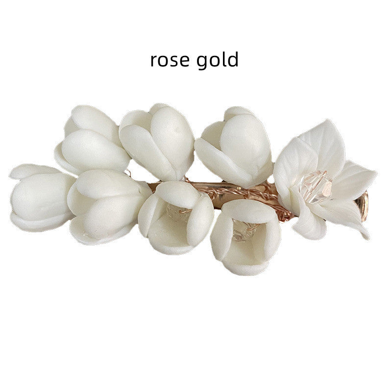 Wedding Bridal Headwear Hair Clip Pastoral Ceramics