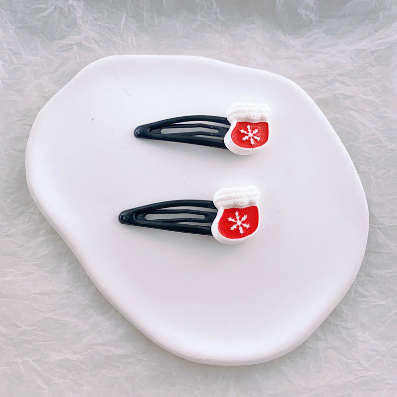 Children's Fashion Simple Christmas Hair Clip
