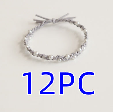 Hair Ring Handmade Pearl Bowknot Headband
