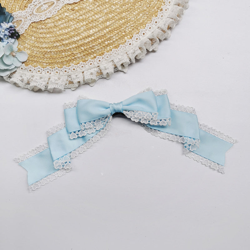 Versatile Lolita Lace Bow Hairband Hair Clip