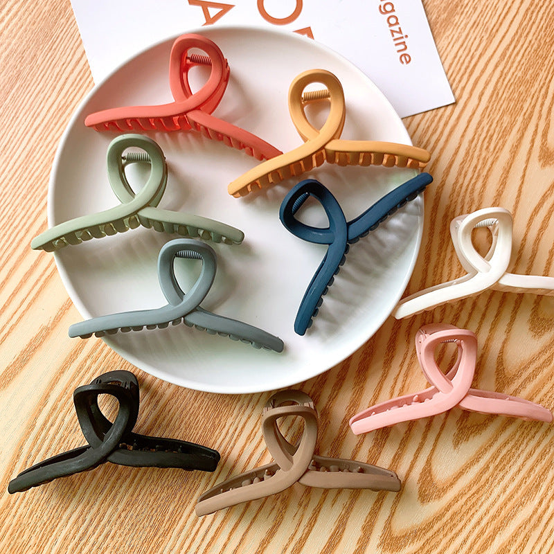 Women's Fashion Temperament Pure Color Barrettes