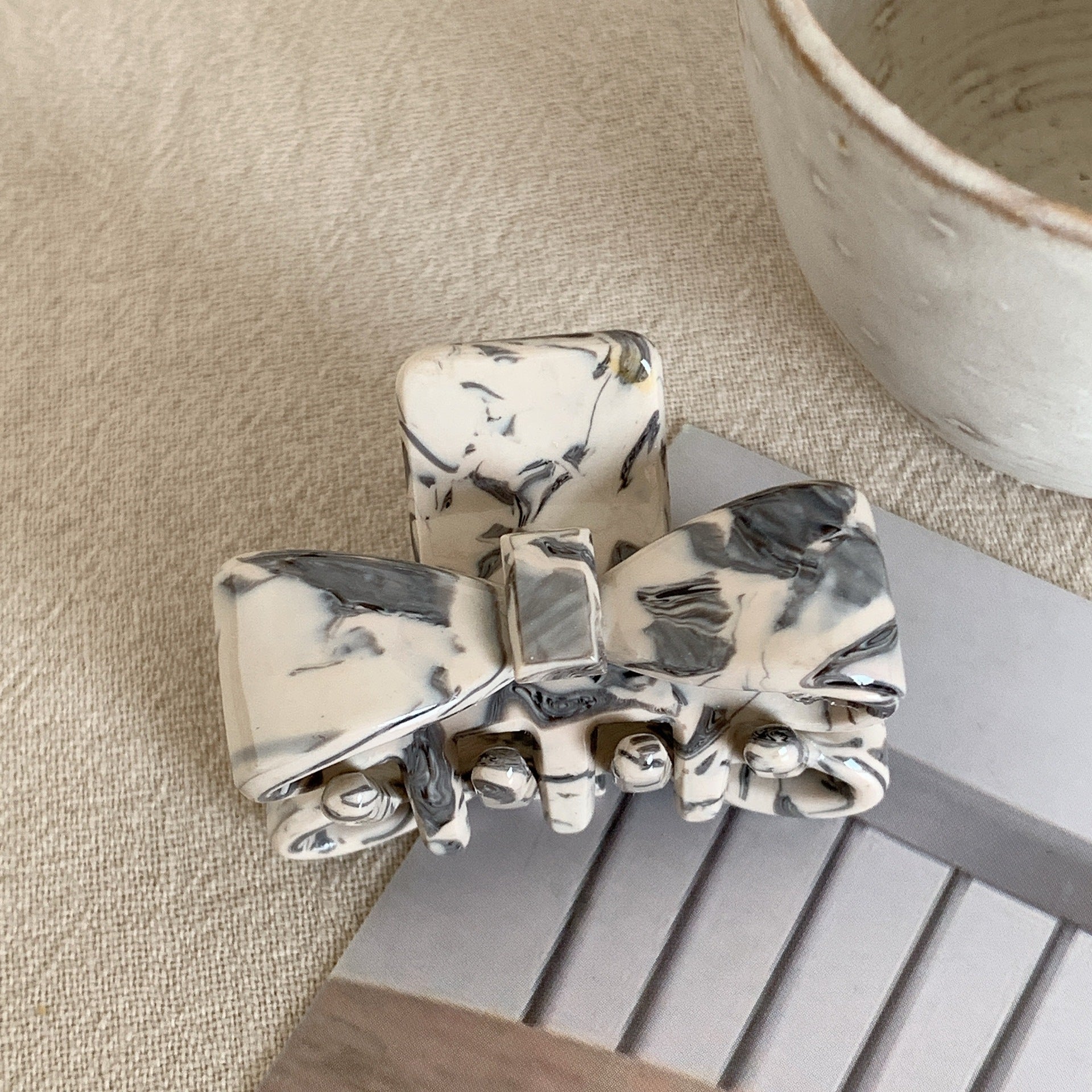 Bow Small Grabbing Simple Small Hair Clip Bangs Shark