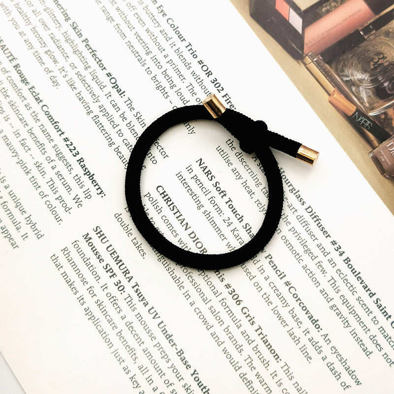 Spiral Pattern Hair Rope Bold Knotted Hair Ring Simple