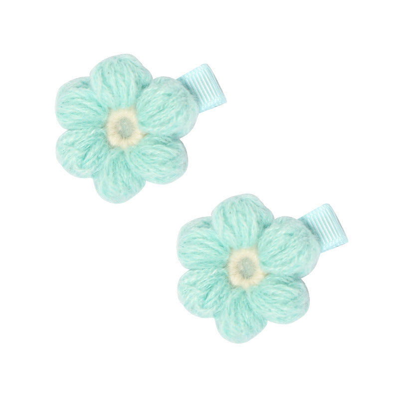 Children's Handmade Wool Knitted Hair Clip
