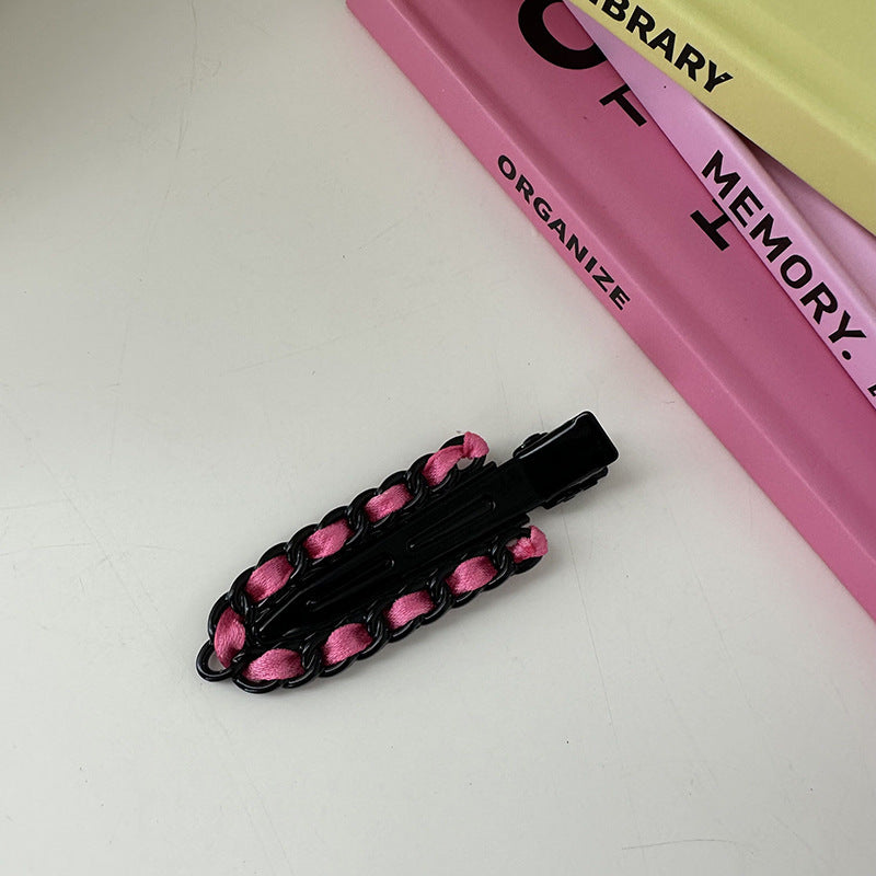 Dopamine Hair Accessories Barrettes Metal Traceless Clip Color Advanced Sense Small Hairpin Bang Side Clip Headdress