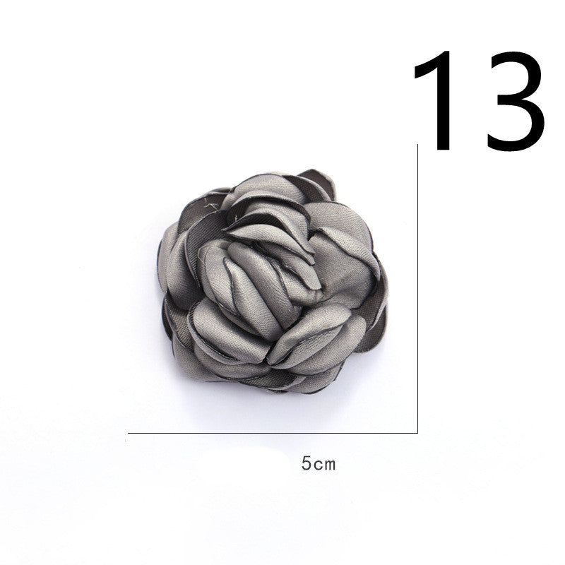 Fabric Flower Rose Sticky Head DIY Handmade Headdress
