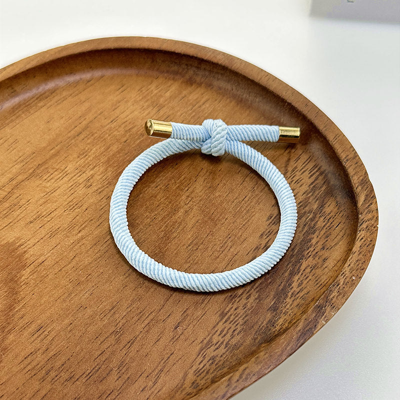 Spiral Pattern Hair Rope Bold Knotted Hair Ring Simple