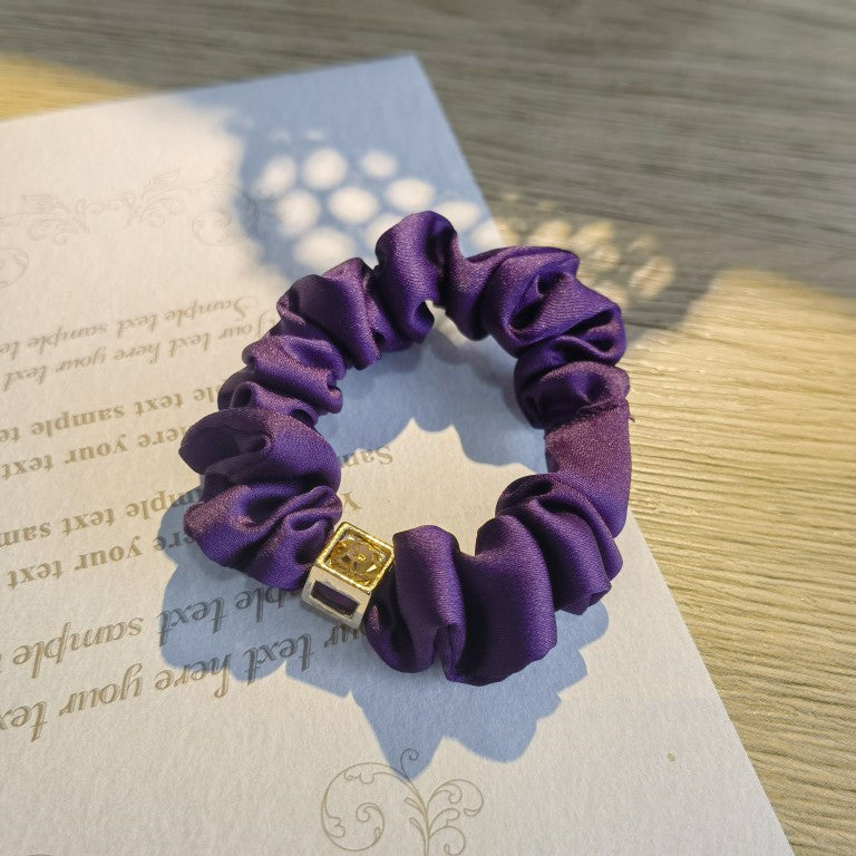 Fashion Hair Accessories Headdress All-match Solid Color Diamond Simple Temperament Hair Ring
