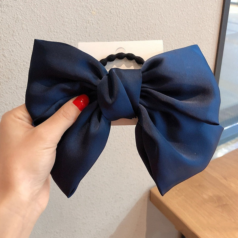 Best High-grade Satin Bow Headdress Flower Hair Ring