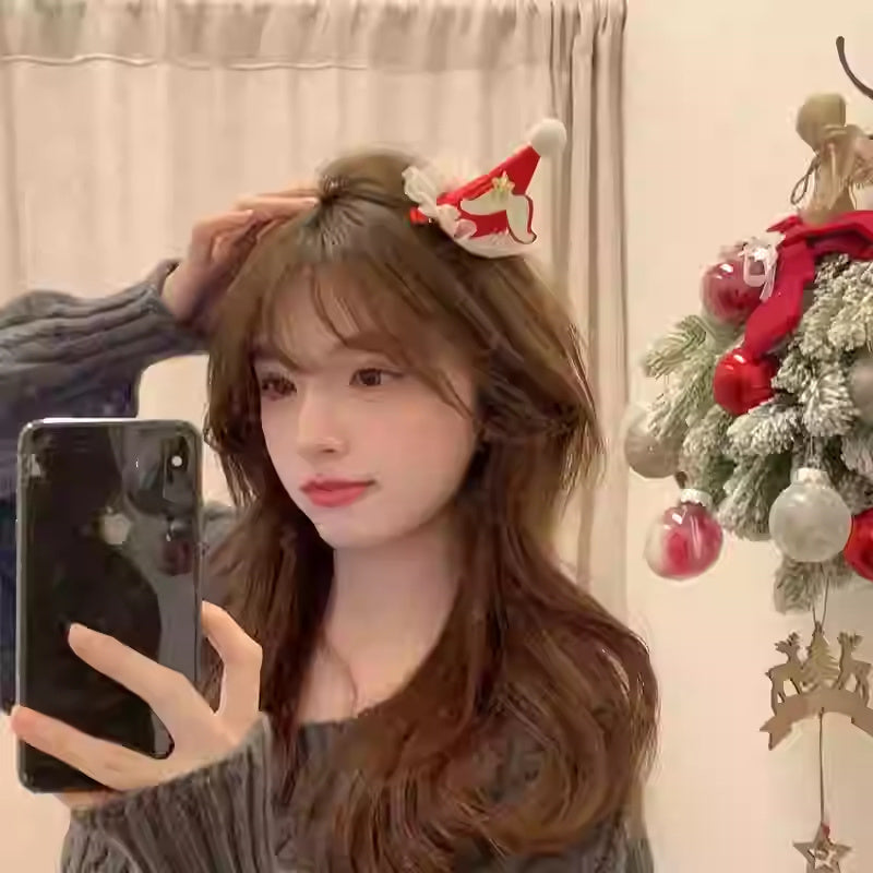 Hat Barrettes Cute Girly Heart