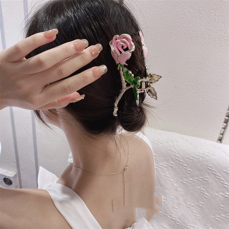 Rose Barrettes