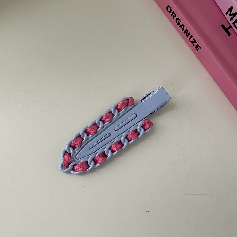 Dopamine Hair Accessories Barrettes Metal Traceless Clip Color Advanced Sense Small Hairpin Bang Side Clip Headdress