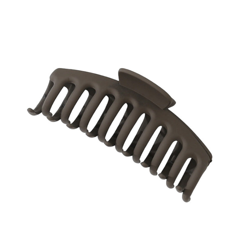 Dark Coffee Color Ladies Hairpin Temperament Pure Color Hair Jaw Clip