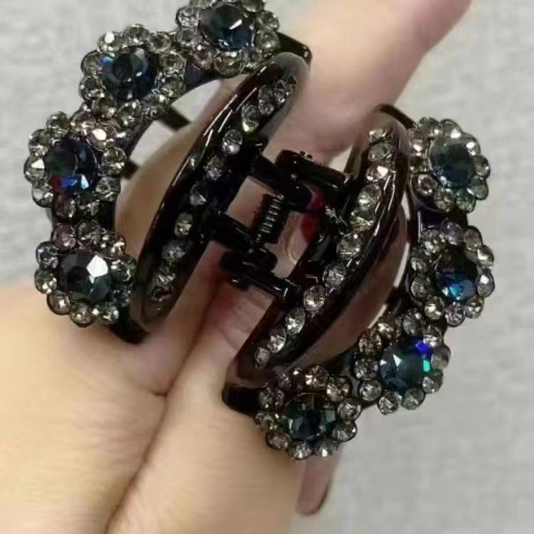 Rhinestone Barrettes High-end Flower Headwear
