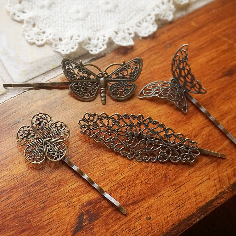 Creative Retro Jewelry Female Bronze Hair Clip