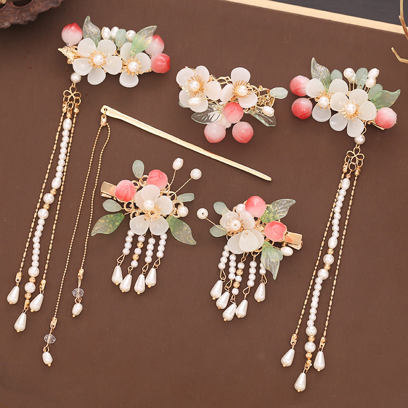 Headdress Hair Plug Fringed Hairpin Full Set Step Rock
