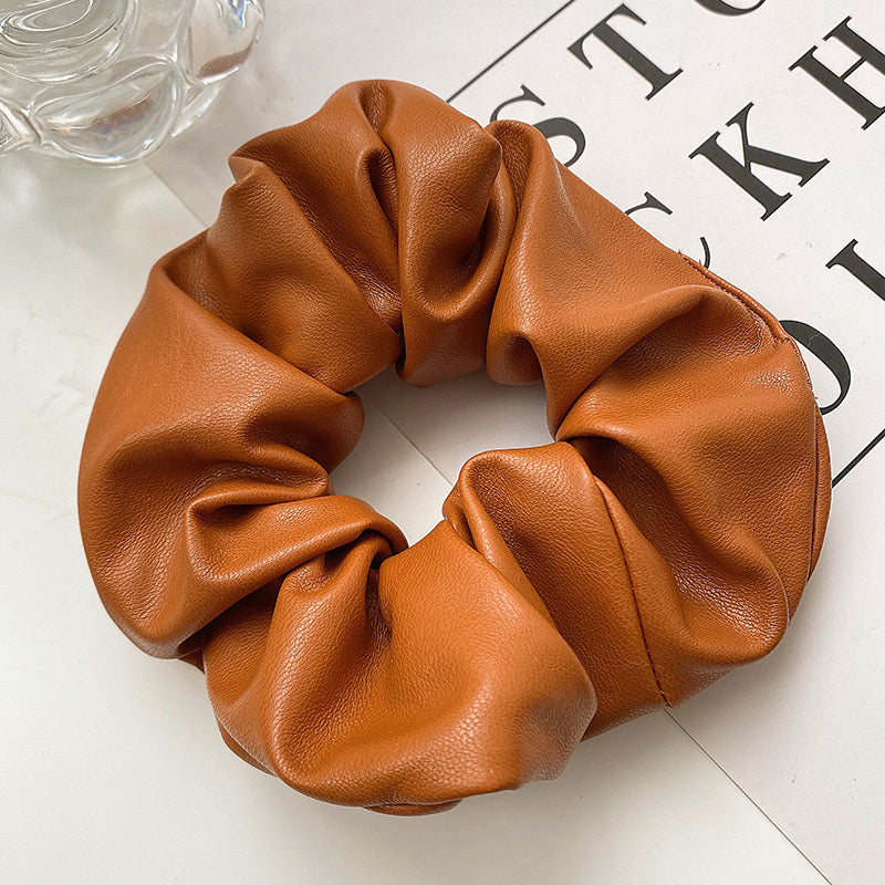 Leather Pig Large Intestine Hair Ring Female Summer Net Red