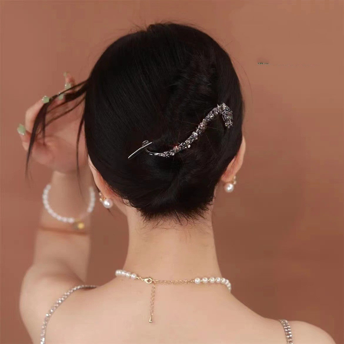 Best Copper Alloy Zircon Hair Ornament Star Quality Twist Clip